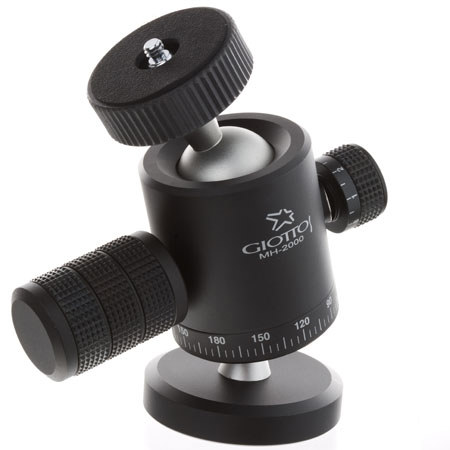 Giottos MH-2000 Dual Pro Ball Head w/Double Socket - Supports 26.5 lbs. image