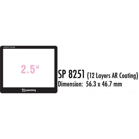 Giottos Aegis 56.3 x 46.7mm Professional Glass LCD Screen Protector, 12 Layers of Multi-Coatings Each Side. image