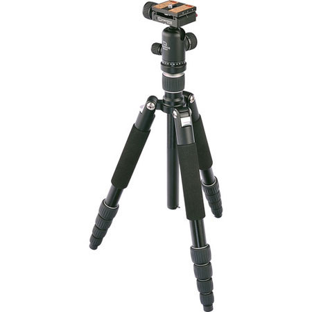 Giottos 5-Section Aluminum Tripod/Monopod with Ballhead, 5.4' Max Tripod Height, 8.8lbs Load Capacity