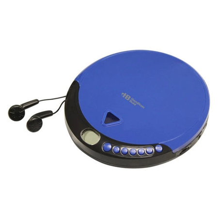 Hamilton/Buhl Portable Compact Disc Player with 60 Second Anti-Shock Memory, Mini Plug 3.5mm Headphone Jack, LCD Track Display & Hold Switch