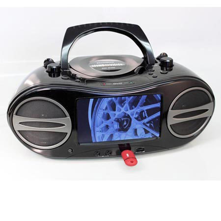 Hamilton Buhl Sound Vision Portable Video Boombox Movie & Music System
