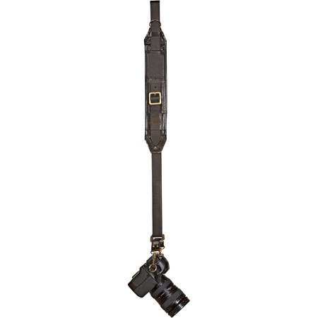Heavy Leather NYC Slingshot Leather Camera Strap, Black