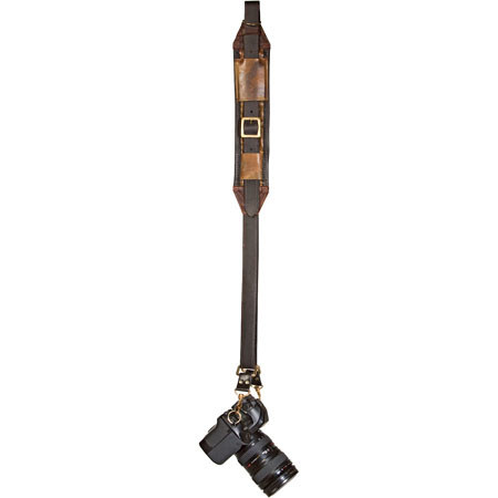 Heavy Leather NYC Slingshot Leather Camera Strap, Camouflage