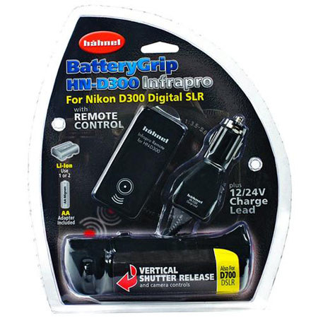 Hahnel Battery Grip with Infrared Remote for Nikon D300/D700 Digital Camera image