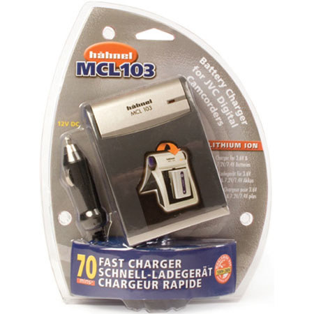 Hahnel Universal Li-Ion Battery Charger for JVC with 3 Battery Contact Plates