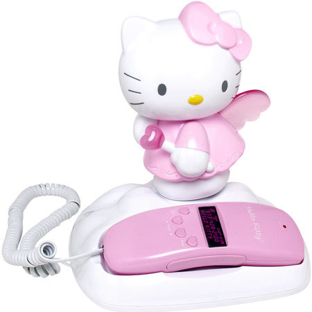 Hello Kitty KT2010A Light-Up Corded Telephone with Caller ID and Memory
