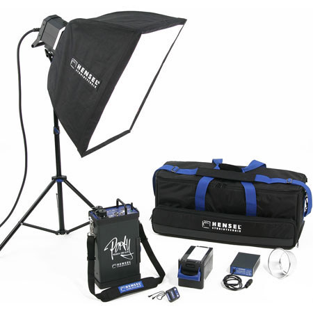 Hensel Porty Premium 1200 Watt Second Battery Operated, Radio Slave Strobe Kit with One Head. image