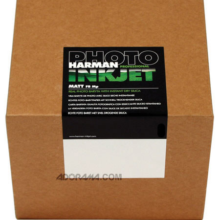 Harman Hi-Matte Fiber Base MP Professional Fine Art Inkjet Paper, 12 mil, 24" x 50' Roll image