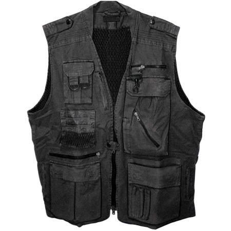 Humvee Safari Photo Vest Black - Extra Large image