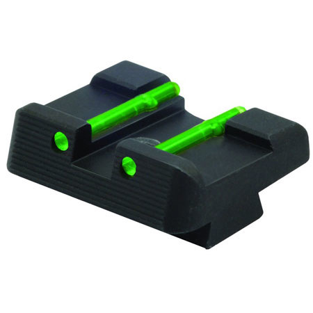 HiViz GL2109 6.9mm Rear, Fiber Optic Glock Sight, Green, fits .45 ACP, 10mm and .45 GAP Caliber Glock Pistols.