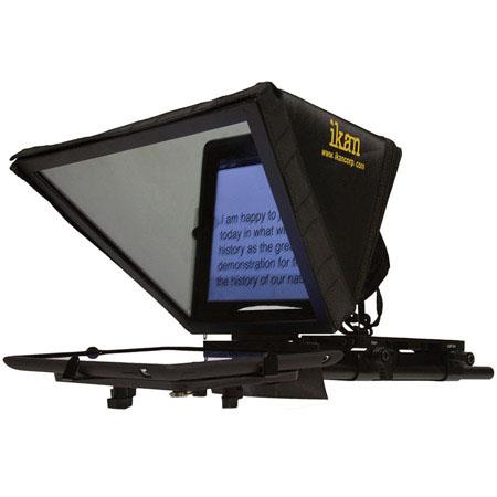 iKan Elite Universal Tablet Teleprompter Kit, Includes Frame, Hood, Glass, Camcorder Baseplate, Mount, HEX KEY 3mm, HEX KEY 1/8