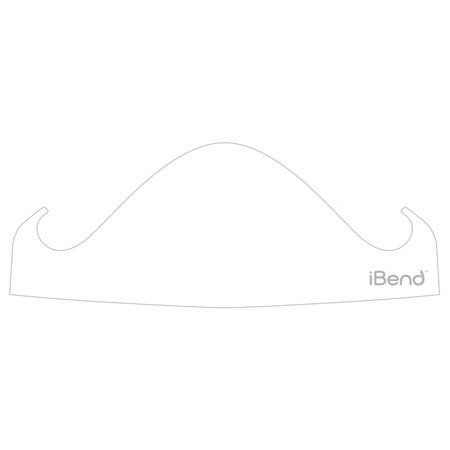 iBend Ultra-Thin Ultra-Portable Media Stand for iPhone, iPod touch, Google Nexus One & Other Smart Phones - Classic White
