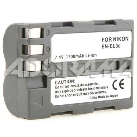 Adorama EN-EL3E Rechargeable Li-ion Battery Pack for the Nikon EN-EL3e image