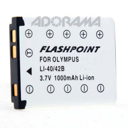 Adorama Replacement Lithium Ion Battery for Olympus LI42B / Pentax D-LI63 Lithium-ion Battery / Fuji NP-45 , 850mAh, 3.7 Volts image