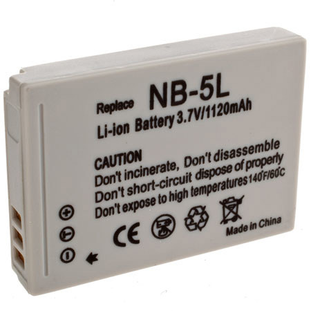 Adorama Replacement Lithium-Ion Battery for the Canon NB-5L image
