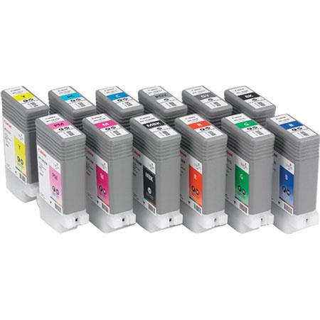 Canon Complete Ink-Tank Set for the iPF5100 & iPF6100 Printers, 130ml - 12 Pack
