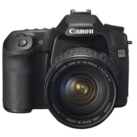 Canon EOS 50D Digital SLR Camera Body Kit, 15.1 Megapixels, Black with EF 28-135mm f/3.5-5.6 IS USM Standard Zoom Lens - Refurbished - image