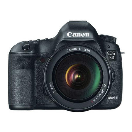 Canon Canon EOS-5D Mark III Digital SLR Camera Body Kit W/ Canon EF 24-105L Image Stabilized Lens - Special Bundle