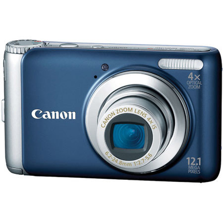Canon Powershot A3100 IS Digital Camera, 12.1 Megapixels, 6x Optical Zoom, 2.7&quot; LCD Display, Blue image