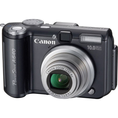 Canon Powershot A640 Digital Camera Kit 10.0 Megapixel, 4x Optical, 4x Digital Zoom, 2.5&quot; LCD Screen image