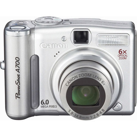 Canon Powershot A700 Digital Camera Kit - Refurbished by Canon U.S.A. image