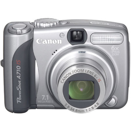 Canon Powershot A710 IS Digital Camera Kit 7.1 Megapixel, 6x Optical, 4x Digital Zoom, 2.5&quot; LCD Screen image