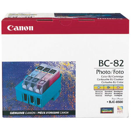 Canon BC-82 Photo Ink Cartridge and Print Head for the BJC-8500 Inkjet Printer.