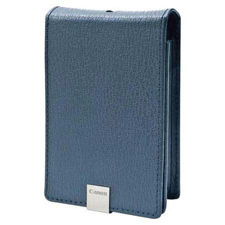 Canon PSC-1000 Deluxe Blue Semi-Hard Leather Case for the PowerShot SD-1000 SD-1100 and SD-770 image