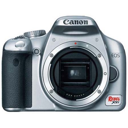 Canon Digital Rebel XSi SLR Camera Body, 12.2 Megapixels, 3&quot; LCD Monitor, Silver image