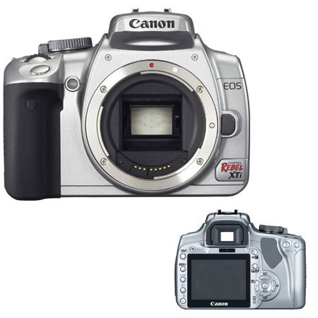 Canon Digital Rebel XTi SLR Camera Body Kit, 10.1 Megapixels, U.S.A. Warranty - Chrome Finish image