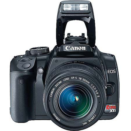 Canon Digital Rebel XTi SLR 10.1MB Camera Body Kit, Black Finish with EFS 18-55mm f/3.5-5.6 Zoom Lens - U.S.A. Warranty image
