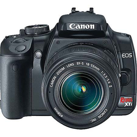 Canon Digital Rebel XTi SLR Camera Body, 10.1 Megapixels, Black Finish - Refurbished by Canon image