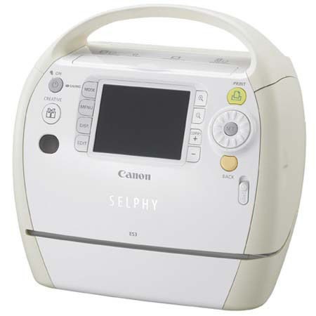 Canon Selphy ES3 Compact Dye Sublimination Color Photo Printer, 4" x 6", 300 x 300 dpi, USB Interface, for Mac &amp; Windows image