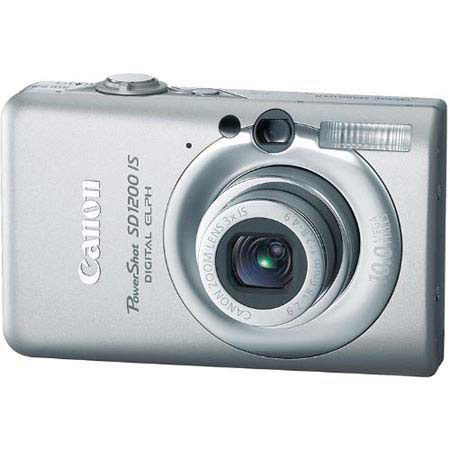 Canon Powershot SD1200 IS Digital Elph Camera, Light Gray - Refurbished image