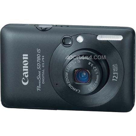 Canon PowerShot SD780 IS Digital ELPH Camera, 12.1 Megapixel, 3x Optical Zoom, Black - Refurbished image