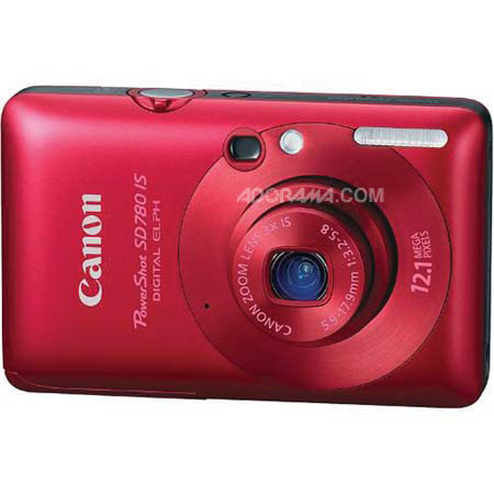 Canon Powershot SD780 IS Digital Camera, 12 Megapixels, 4x IS Optical Zoom, 2.8&quot; Wide LCD Display, Red image