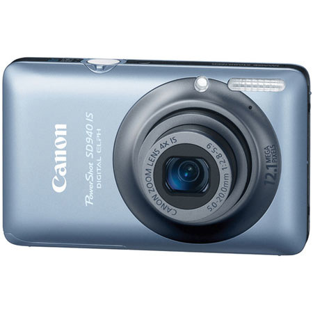 Canon PowerShot SD940 IS Compact Digital ELPH Camera, 12 Megapixel, 4x IS Optical Zoom, Blue image