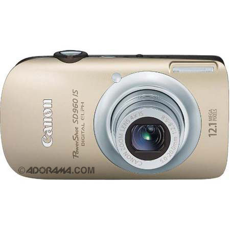 Canon PowerShot SD960 IS Compact Digital ELPH Camera, 12 Megapixel, 4x IS Optical Zoom, 2.8&quot; Wide LCD, Gold image