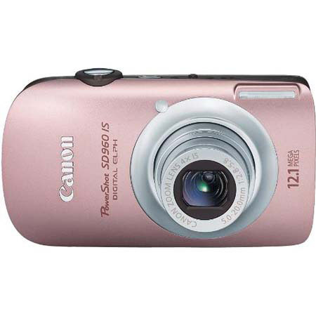 Canon PowerShot SD960 IS Compact Digital ELPH Camera, 12 Megapixel, 4x IS Optical Zoom, 2.8&quot; Wide LCD, Pink image