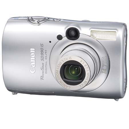 Canon PowerShot SD990 IS Compact Digital ELPH Camera, 15.0 Megapixel - Silver - Refurbished by Canon U.S.A. image