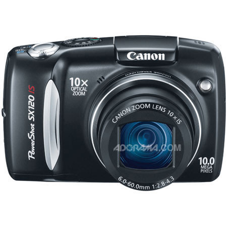 Canon Powershot SX120 IS Digital Camera, 10 Megapixel, 10x Optical, 4x Digital Zoom, Optical Image Stabilizer System image