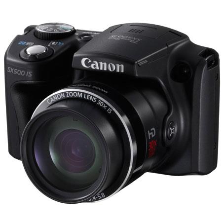 PowerShot SX500 IS Digital Camera, 16MP, 30x Optical Zoom, 24mm Wide-Angle Lens, 720p HD Video, Intelligent Image Stabilization