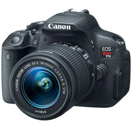 Canon EOS Rebel T5i DSLR Camera with EF-S 18-55mm f/3.5-5.6 IS STM Lens, 18MP, 3.0