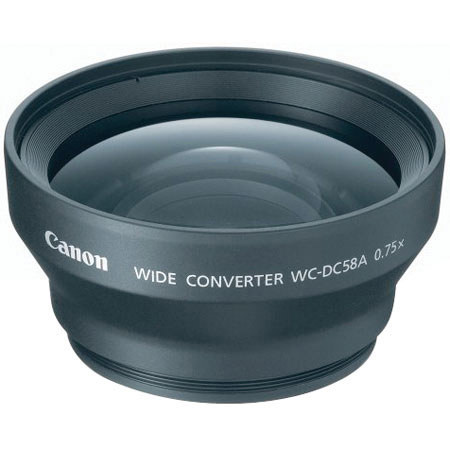 Canon WC-DC58A, 0.75x Wide Angle Conversion Lens for the Powershot S2 IS, S3 IS and S5 IS Digital Cameras. image