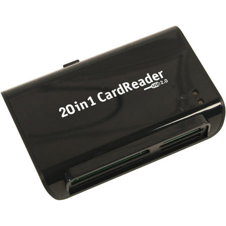 Jobo 20-in-1 Memory Card Reader / Writer, with USB 2.0 Interface for Mac &amp; Windows. image
