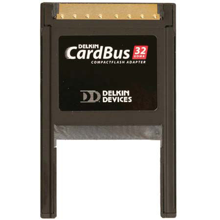Delkin Cardbus 32 Bit High Speed Compact Flash Card Adapter, UDMA Compatible image