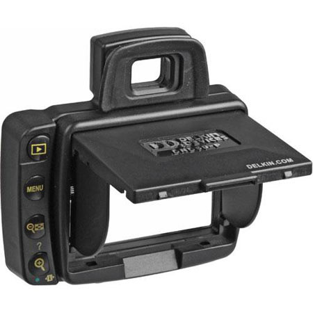 Delkin Professional Pop-up Shade &amp; Protective Cover for Nikon D60 LCD Screen, Snap-On image