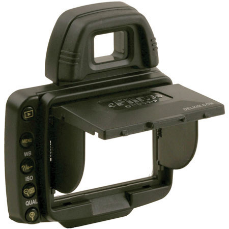 Delkin Professional Pop-up Shade &amp; Protective Cover for Nikon D80 LCD Screen, Snap-On image