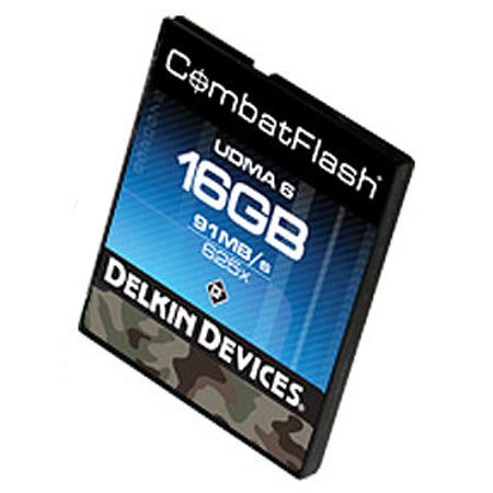 Delkin 16 GB Pro UDMA 6 Combat Flash Memory Card, 625x, 91MB/s image