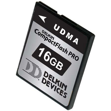 Delkin 16 GB Pro UDMA Compact Flash Memory Card, 350x. image